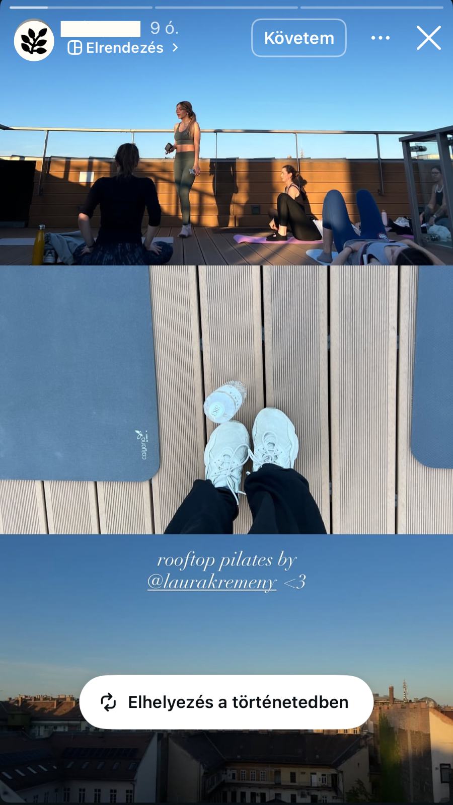 Laura Kremeny rooftop pilates