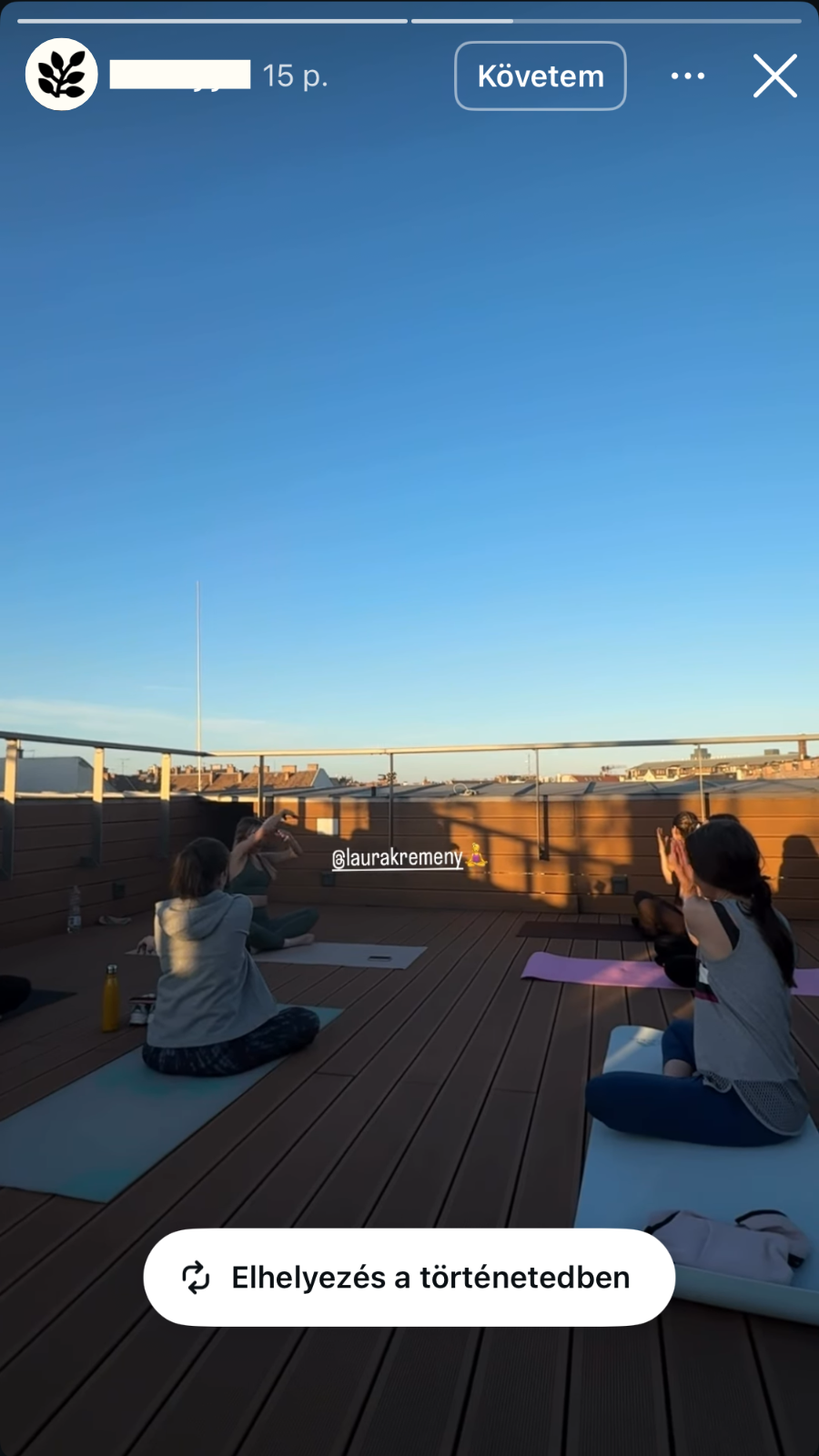 Laura Kremeny rooftop pilates